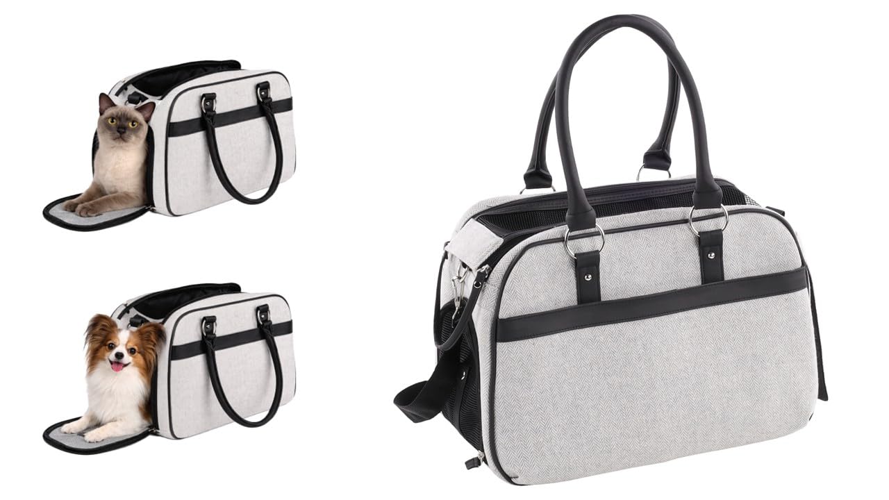 Flamingo CARRYING BAG JUSTINE LIGHT GREY 44x23x32CM