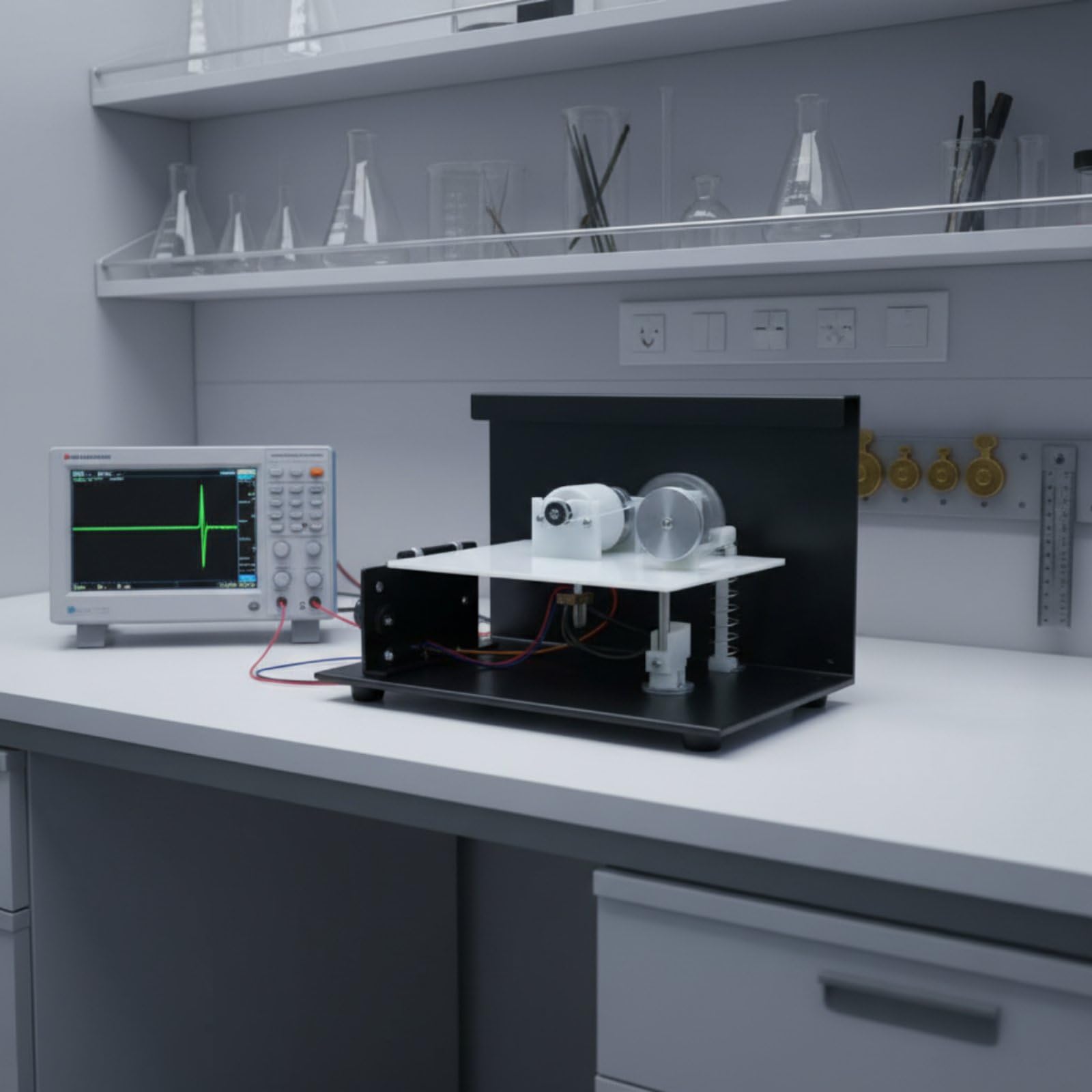 Dimostratore di Risonanza Dimostrazione Chiara Apparecchio da Laboratorio di Fisica Struttura Robusta Strumento Dimostrativo in Metallo