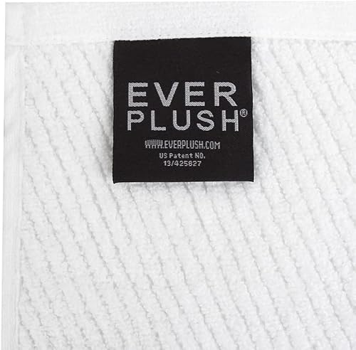 Miniatura 9 de Everplush Diamond Jacquard - Juego de toallas de baño, 10 piezas, color blanco