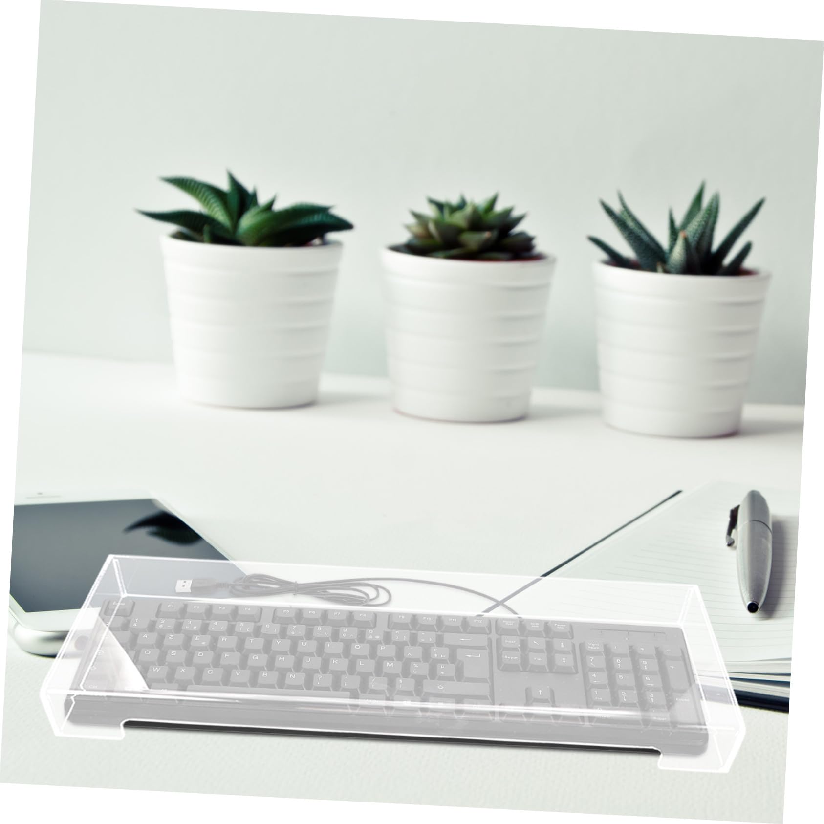 Acrílico Protector Teclado Transparente de Ordenador Sobremesa