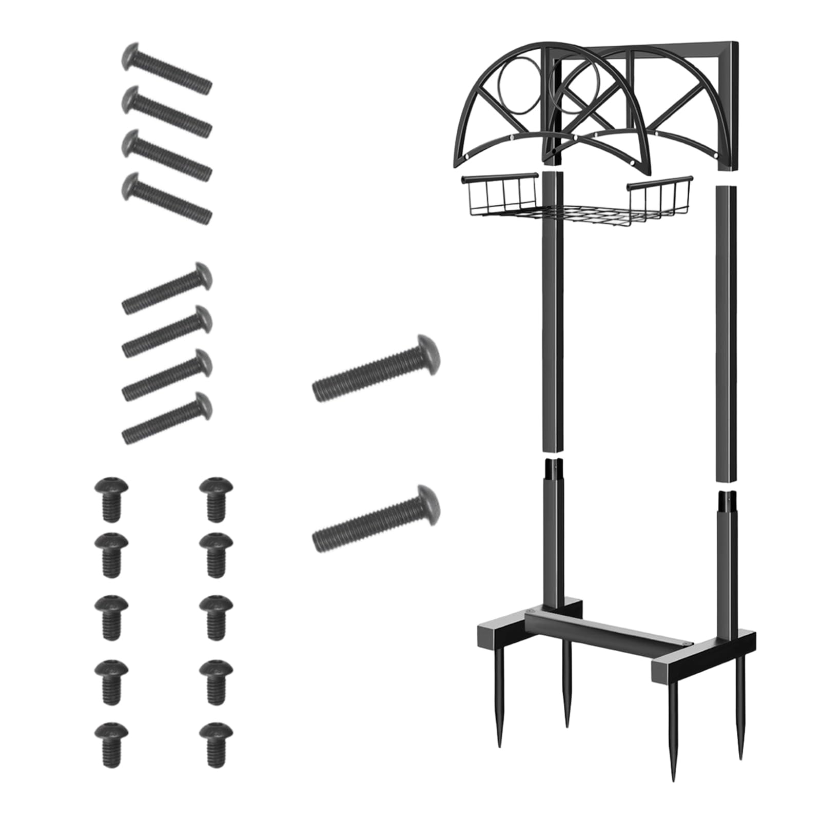 Supporto per Tubo da Giardino in Ferro Servizio con Base Ampia e picchetti a per Un ' organizzazione Stabile ' irrigazione Robusto Supporto per Tubo da Giardino