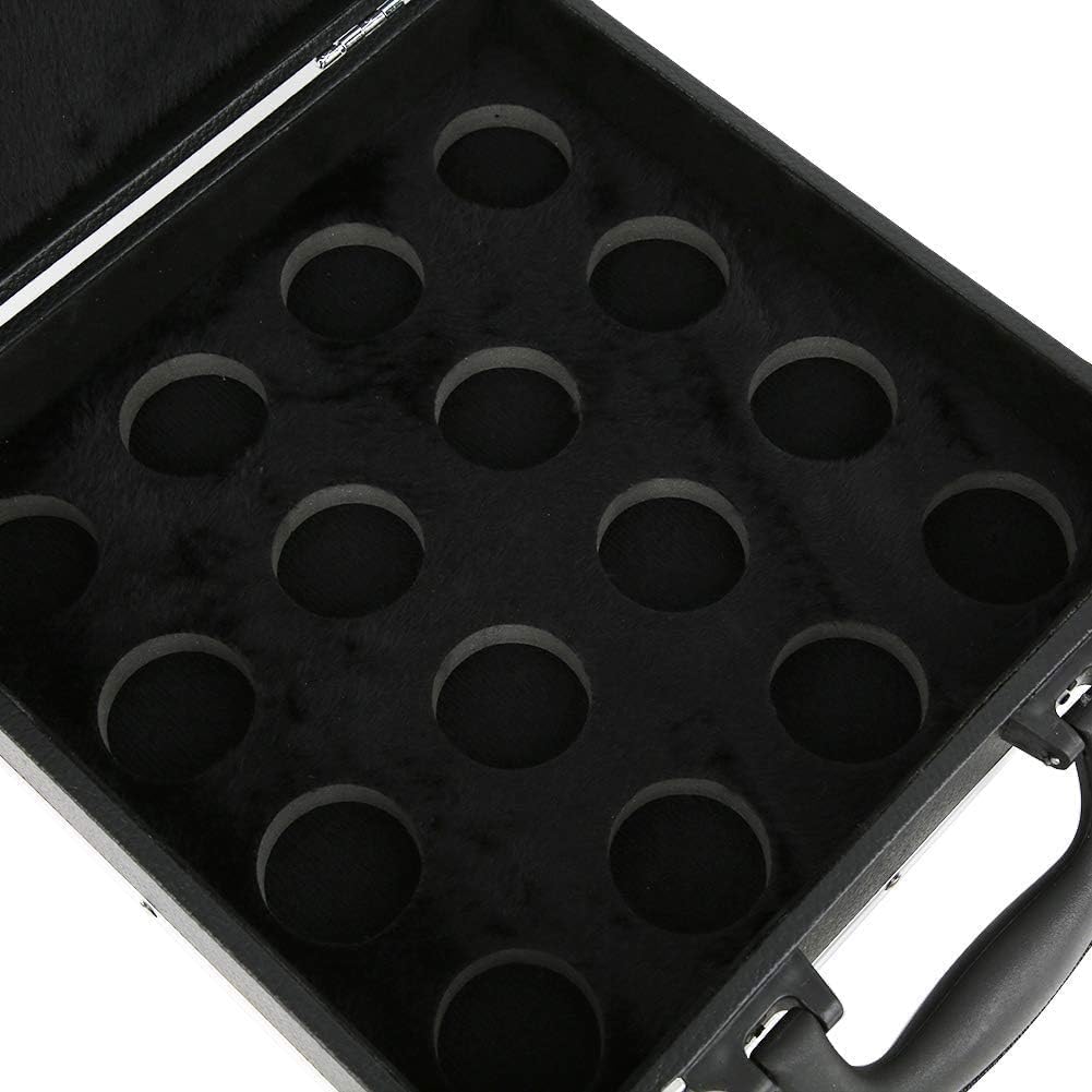 Agatige Boîte De Rangement Peut Contenir 16 Boules pour Balles Billard Pool Ball Holder Box Holder Container avec Poignée De Transport pour Billard, Boîte De Rangement De Boules De Billard Snooker