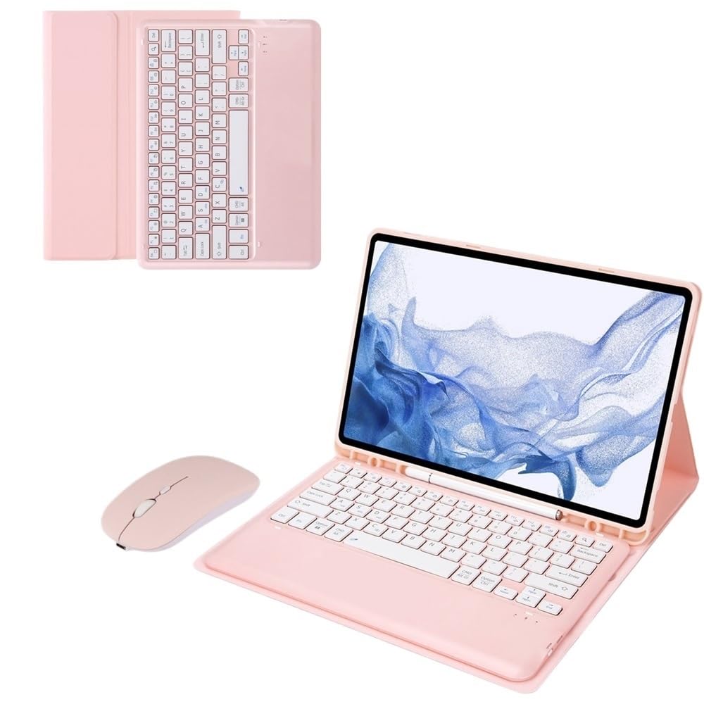 Housse pour Samsung Galaxy Tab S9 FE Plus avec clavier pour éviter les rayures - 7