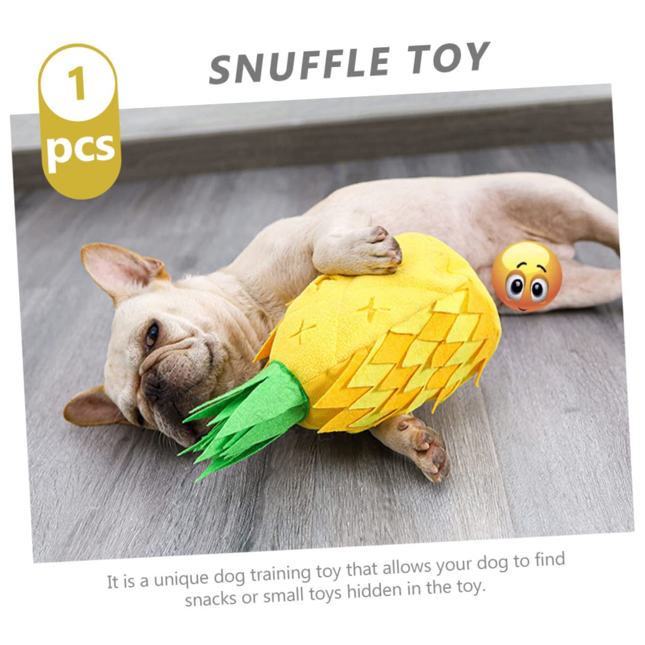 BESPORTBLE 2piezas Juguete Olfativo para Perros De Piña Juguete Interactivo para Cachorros Dispensador De Comida y Sonido para Entrenamiento y Estimulación Mental