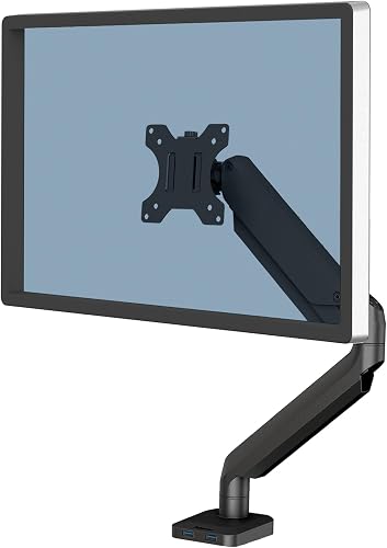 Bras Porte Écran Platinum Simple pour 1 Moniteur Jusqu' Fellowes