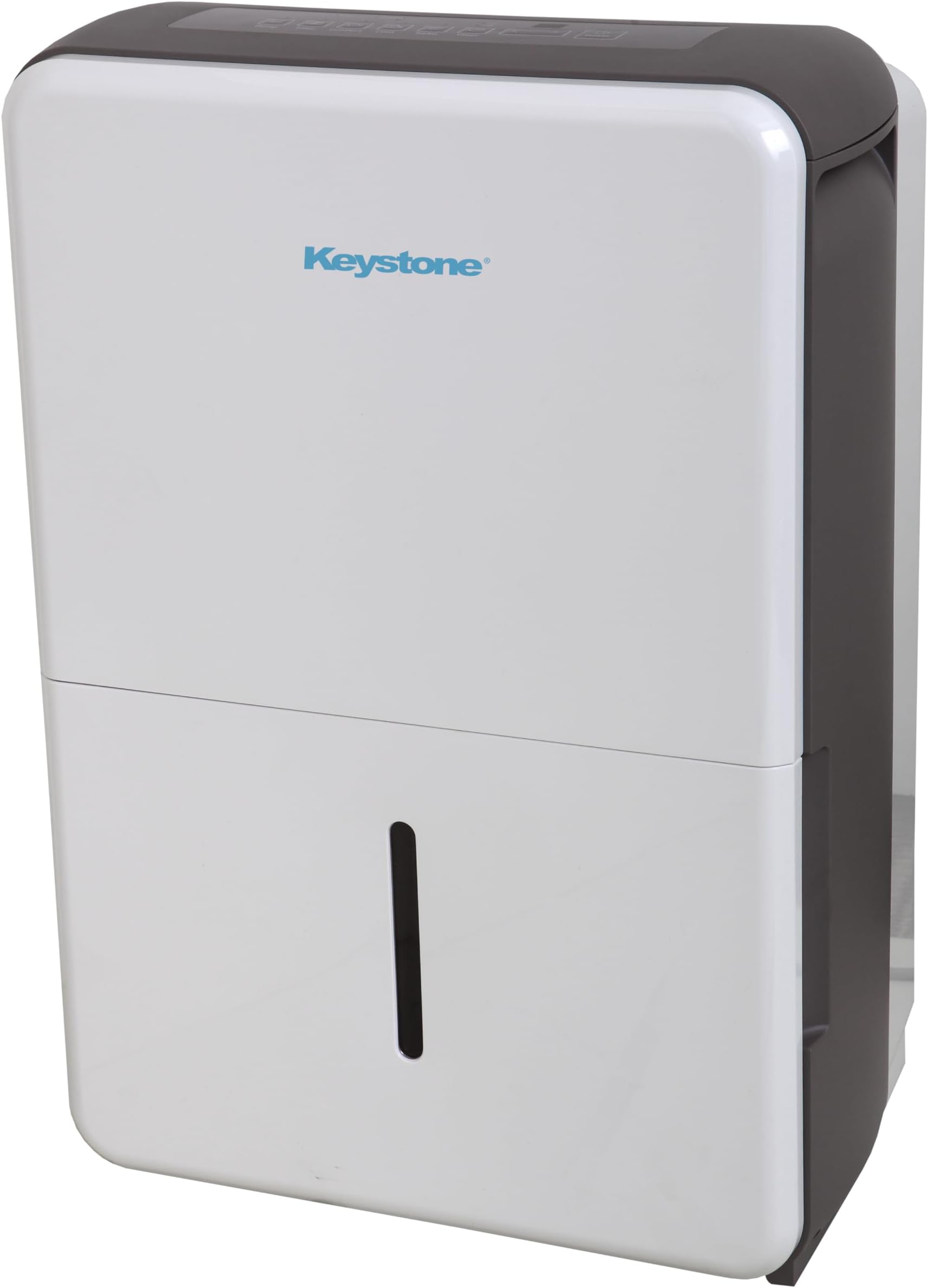 Keystone 50-Pint Portable Dehumidifier for Extra Large Rooms up to 4,500 Sq.Ft. with Auto-Shutoff & Timer - Quiet Home Dehumidifier and Moisture Absorber For Basement, Garage, Living Room