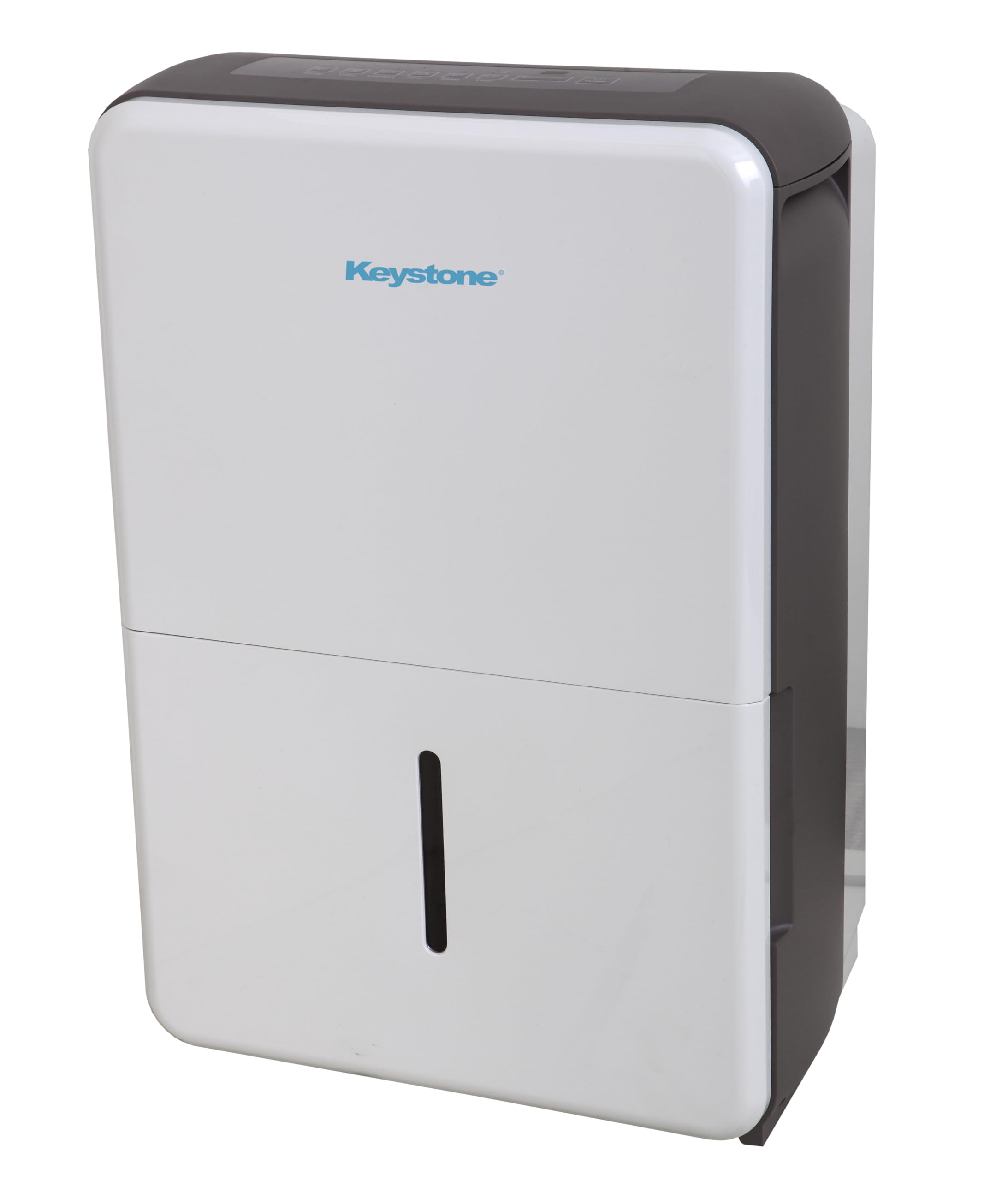 Keystone 50 Pint Energy Star Portable Dehumidifier, Moisture Removal up to 4,500 Sq.Ft., with LED Display, 24H Timer, Wheels, and Auto-Shutoff for Basement, Garage, Living Room