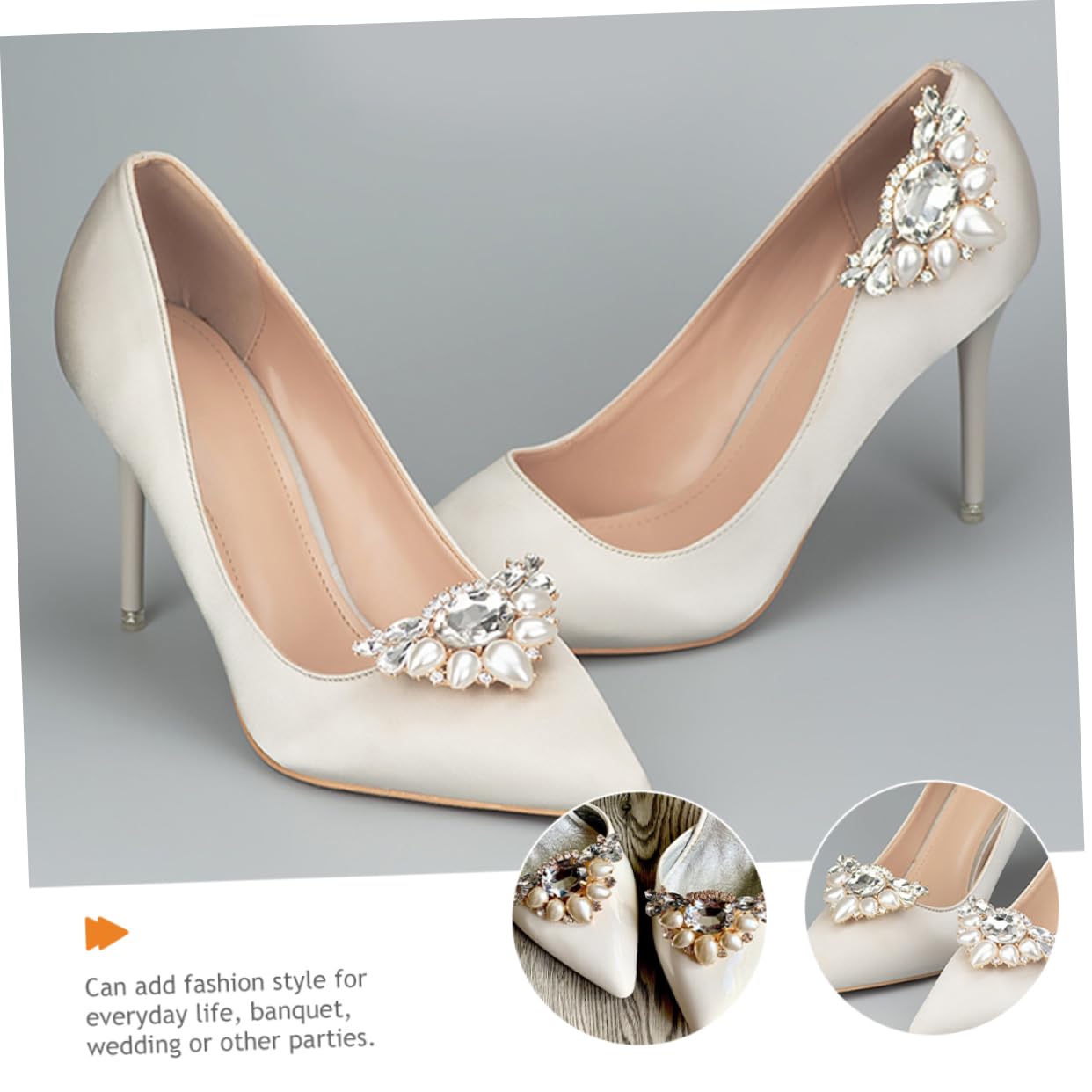 5paia Shoe Clips Decorativi Per Sposa Applicazioni Strass Per Scarpe Accessori Eleganti Per Cerimonie Adatti Per Matrimonio Prom e Occasioni Speciali