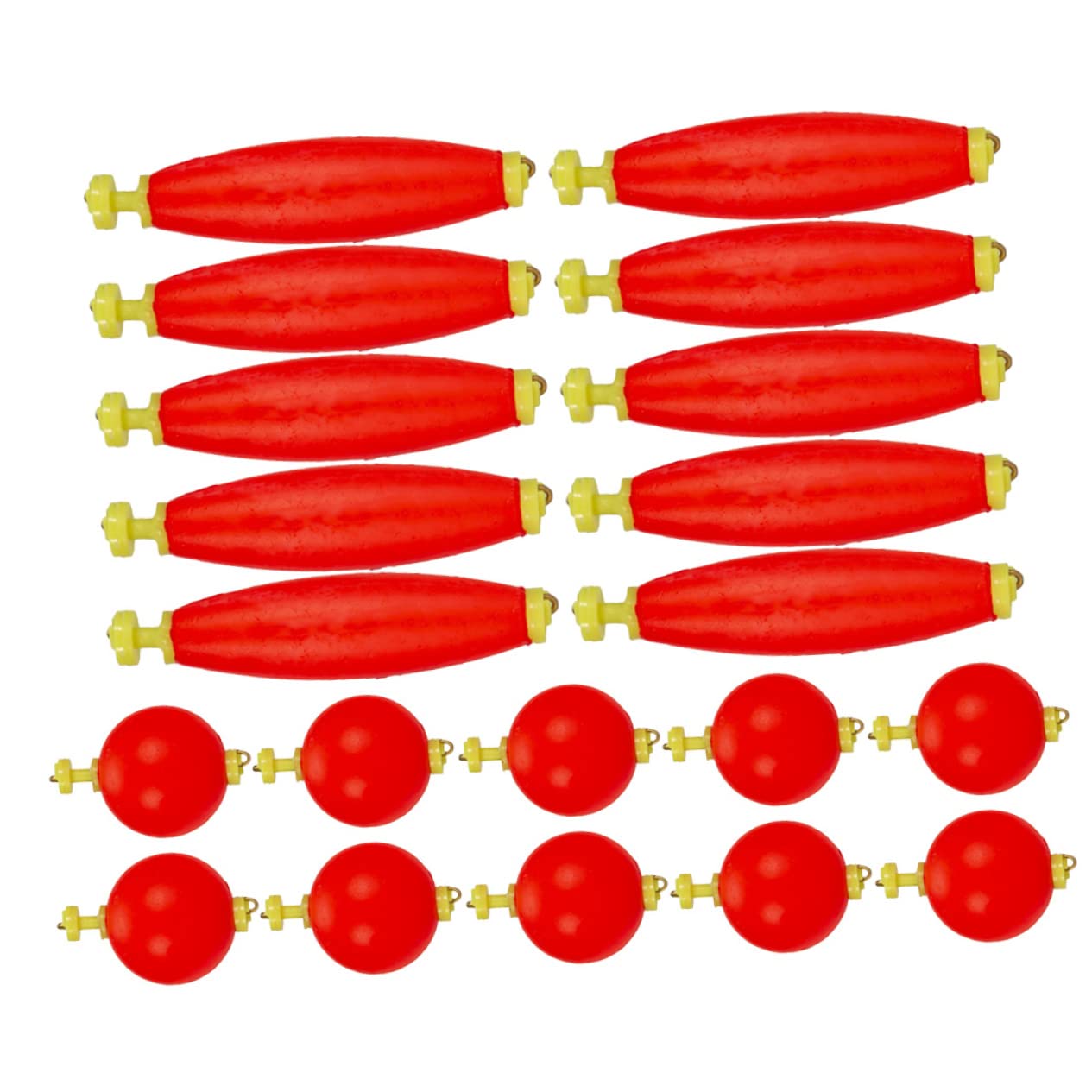 POPETPOP 100 Pièces Flotteur de pêche Outils de pêche matériel de pêche en Mousse Flotter swimbait Fournitures de Poisson Accessoires de pêche Mousse d'éthylène et d'acétate de Vinyle Rouge