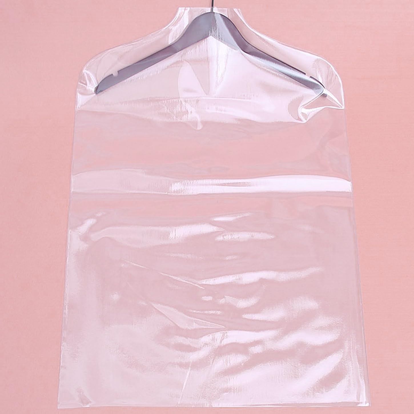 Lot de 50 sacs à vêtements transparents en plastique pour