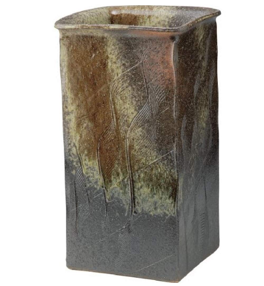 Amazon｜【信楽焼】四方窯変 傘立 横幅：26cm 奥行：26cm 高さ：47.5cm