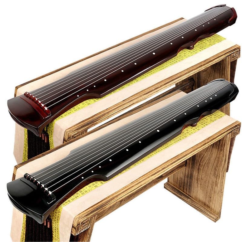 JITEM Traditionelles chinesisches 7-Saiter-Instrument, alte Paulownia-Guqin, Saiteninstrument für Anfänger(Color:A)