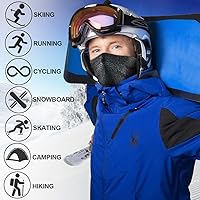 Vista 3 de WTACTFUL Calentador de Cuello de Invierno Polaina a Prueba de Viento Máscara Facial Pasamontañas Bandana para Esquí Snowboard