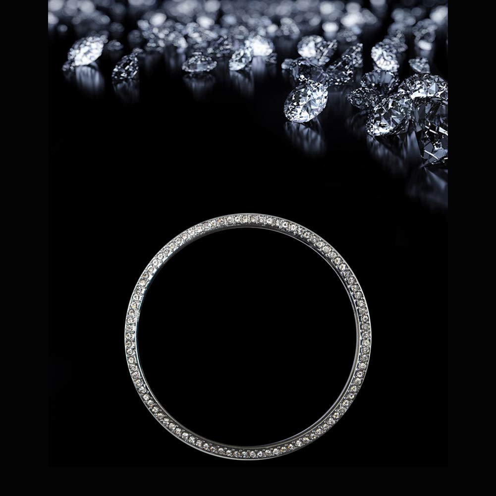 PGONE 15pcs Bling Crystal Rhinestone Accessories Interior Decorations Inner Air Vent Condition Front Cover for Mercedes Benz W205 C GLC Class X253 C253 (C-Front Air Vent)