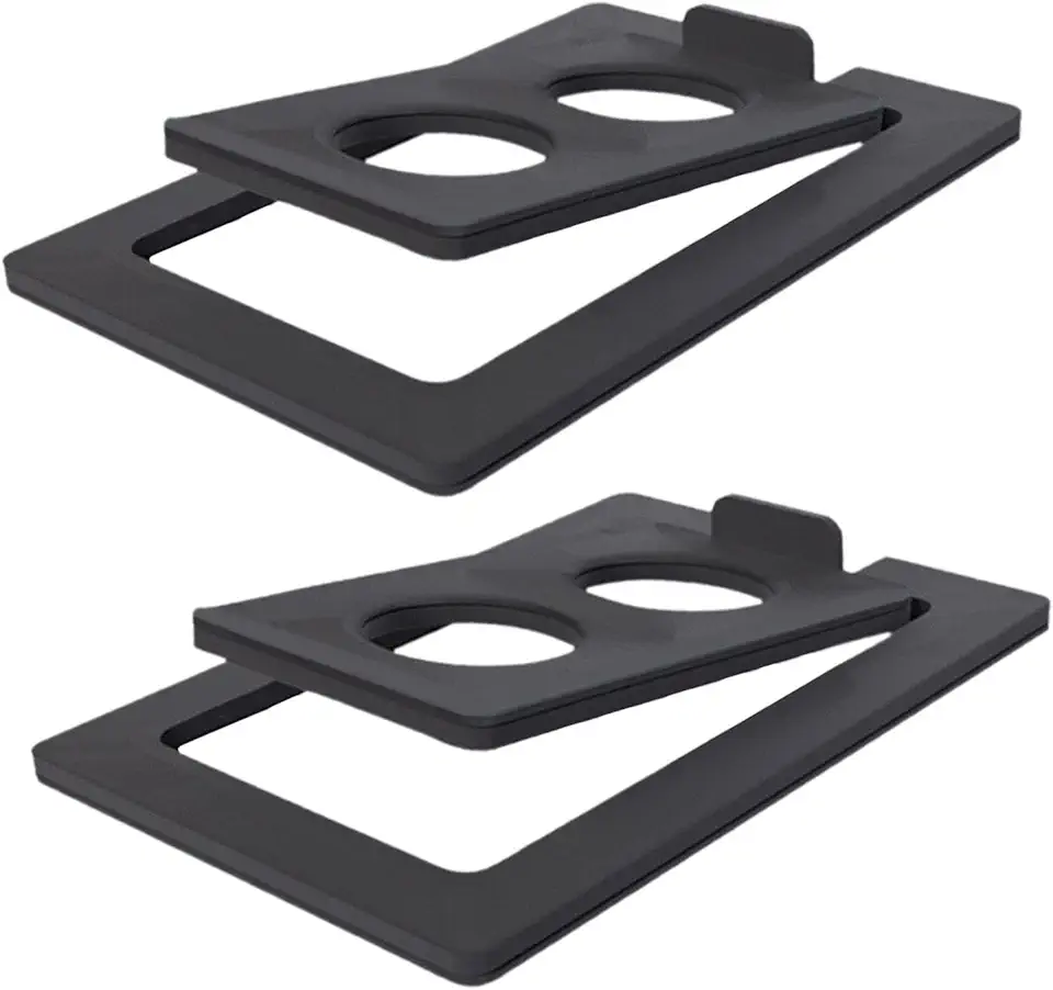 Suportes de Mesa Inclináveis ​​para Caixas de Som, Suporte para Caixas de Som de Estúdio, Inclinação de 15°, Suporte de Mesa para Caixas de Som, Caixa, Preto S