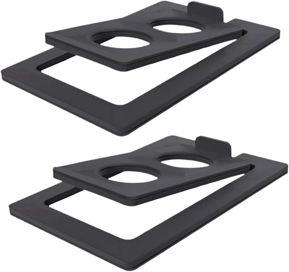 Suportes de Mesa Inclináveis para Caixas de Som, Suporte para Caixas de Som de Estúdio, Inclinação de 15°, Suporte de Mesa para Caixas de Som, Caixa, Preto L