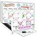 Smart Planner's Monthly Magnetic Refrigerator Calendar Dry Erase Board Monthly Planner Calendar for Kitchen Fridge With Free Magnetic Dry Erase Marker Included (White 16x11.75 Horizontal)