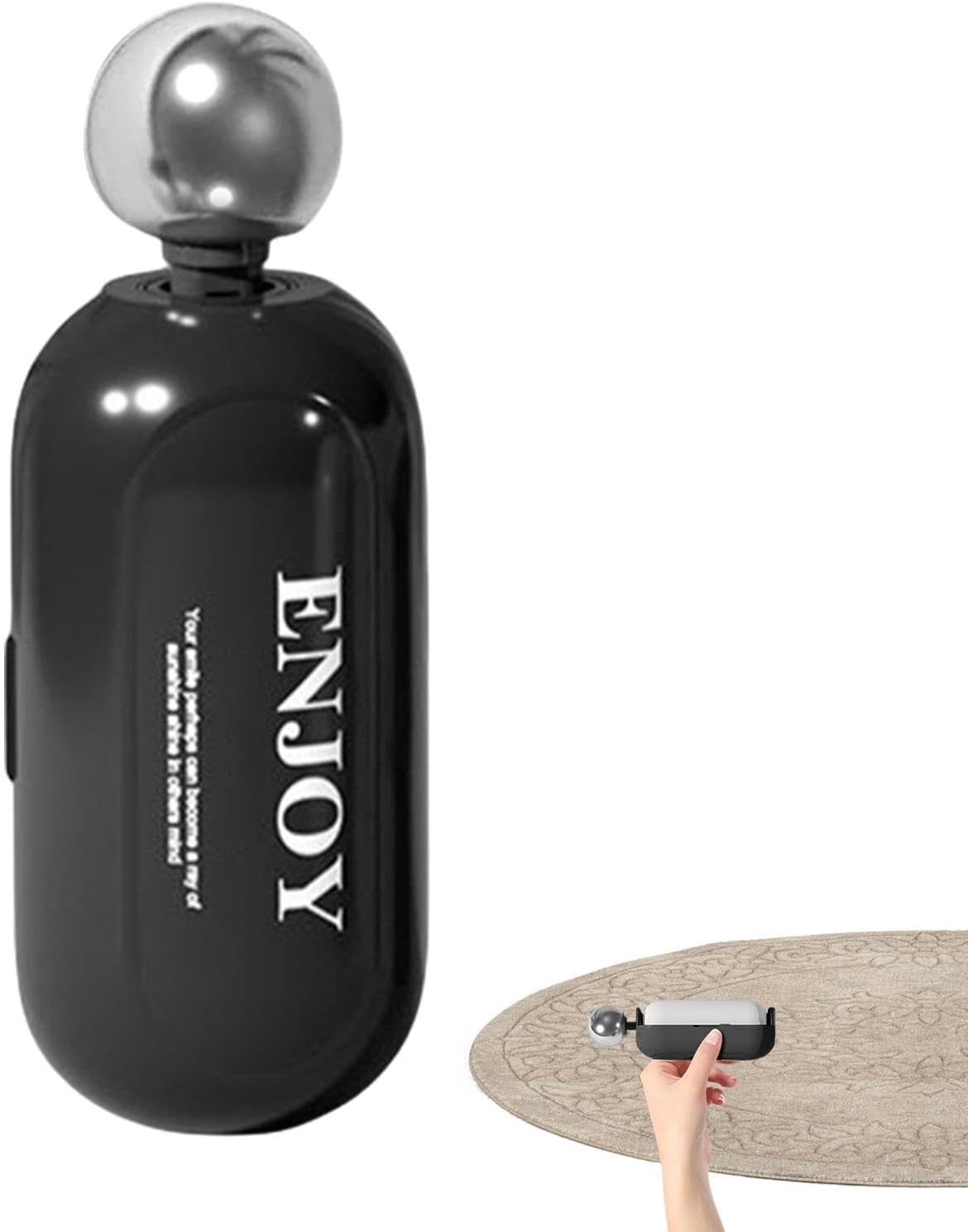 Enjoy 2 in 1 Lint Roller, Reusable Small Sticky Roller | Portable Washable Hair Adhesive Lint Roller Ball for Clothes, Home Dorm Hair Removal Brush, Lint Roller, Washable Adhesive Roller