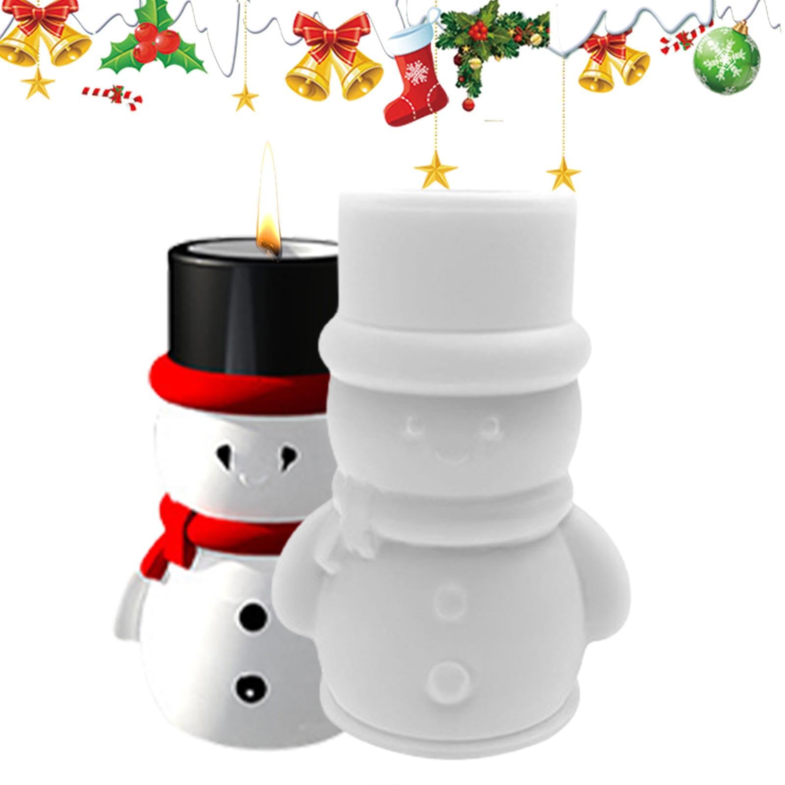 Lot De 2 Moules En Silicone Père Noël Et Cloche - Pour Bougies, Résine, Plâtre, Décoration De Noël DIY