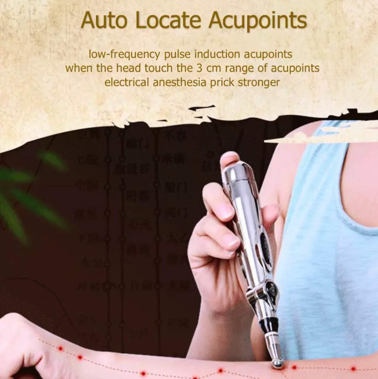 Xtreme Electric MERIDIANS Laser Acupuncture Magnet Therapy Massage Energy Pen Massager 1AA Battery(not Included) : Health & Household