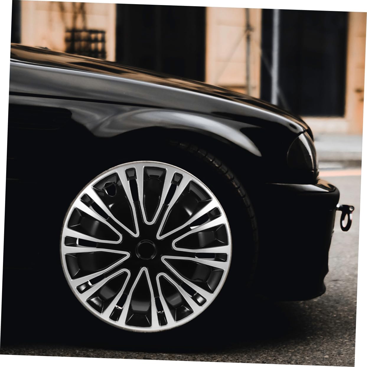 Anneome Tapacubos de Rueda Automotriz de Repuesto para Coche y SUV Diseño Liso y Acabado Refinado, Material PP Resistente y Duradero para Decoración Versátil