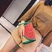 Tonwhar New Cute Watermelon Summer Straw Woven Bag