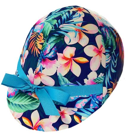 Posies on Navy Equestrian Helmet Cover