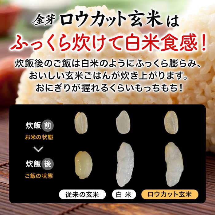 白米感覚で食べる玄米　ロウカット玄米　2キロ*4袋　炊飯器で炊けます　無洗米 Amazon.co.jp: 金芽ロウカット玄米(無洗米) 8kg【2kg×4】 白米感覚で