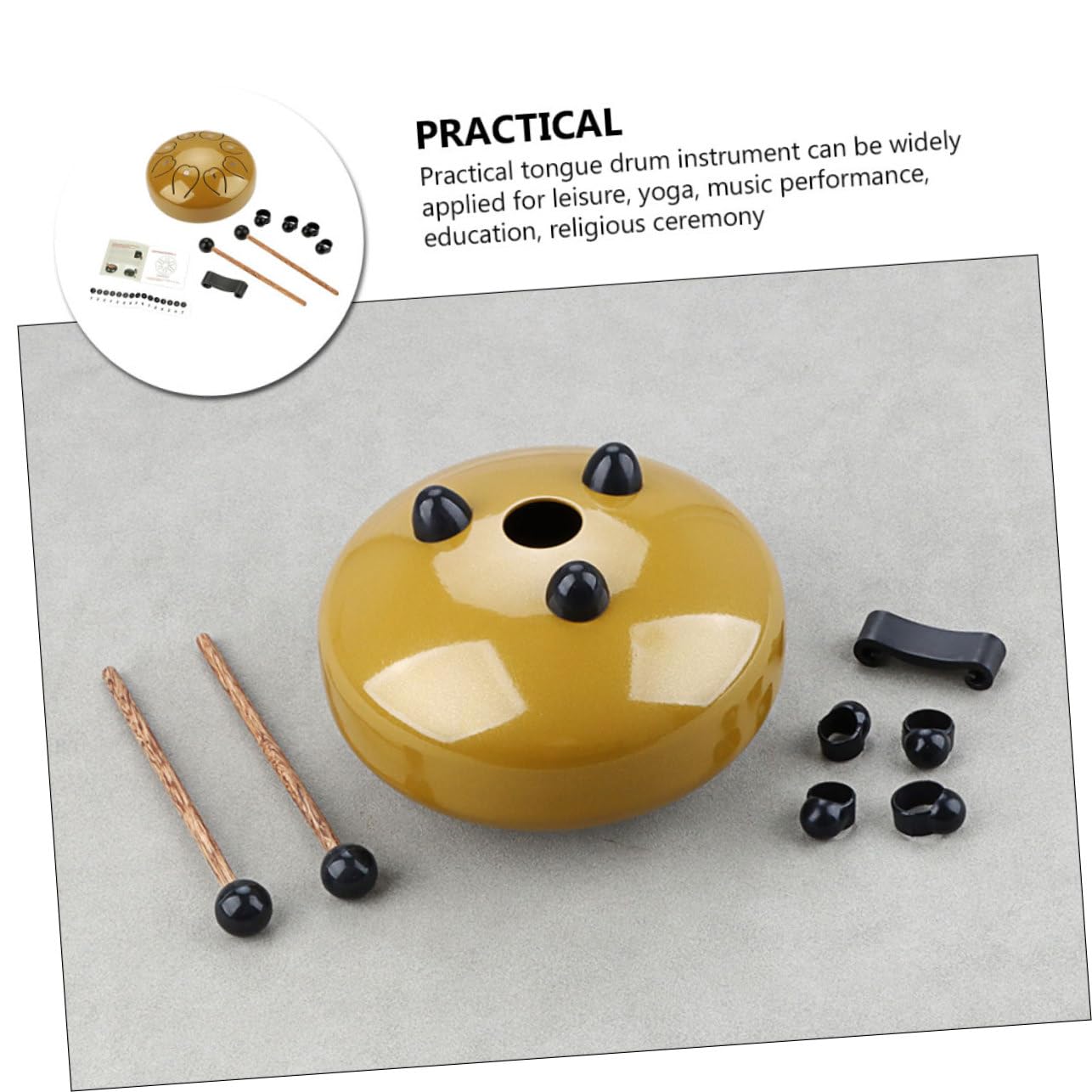 Tamburo A Lingua Strumento A Percussione Tamburo A Mano Portatile Per Esibizione Principianti Amanti Della Musica Divertimento Illuminazione Musicale Coltivare Alfabetizzazione