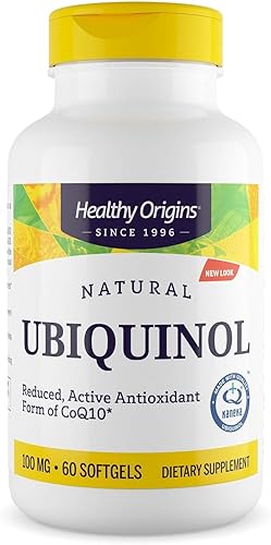 Healthy Origins Ubiquinol - Geles libres de sojasin OMG 100 mg 60 unidades