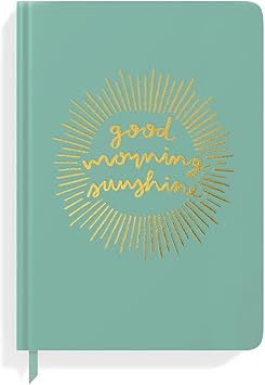 comprar papelería online bonita - papeleríabonita.com - cuadernos bonitos con frases - Rileys & Co Libreta Líneas 20 x 15 cm | Cuaderno de Notas 240 Páginas | Cuaderno A5 Tapa Dura | Cuaderno Rayas para Escuela, Oficina, Universidad, Diario, Apuntes (Diseño Good Morning Sunshine)