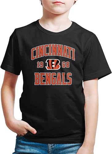 Hybrid Sports NFL - Established - Camiseta de manga corta para niños y niñas con licencia oficial