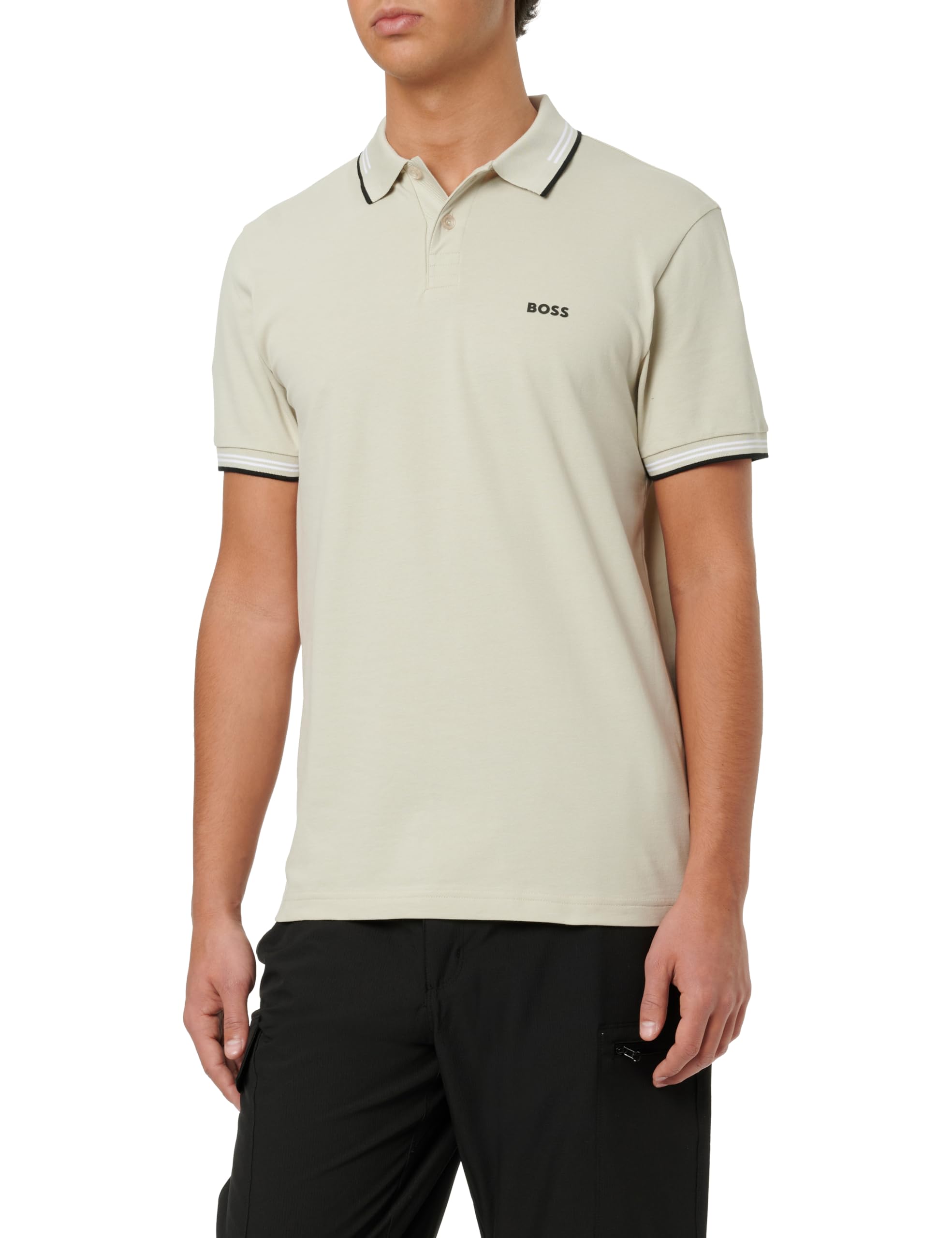 BOSS Men's Polo Shirt, Light Beige 275, XL
