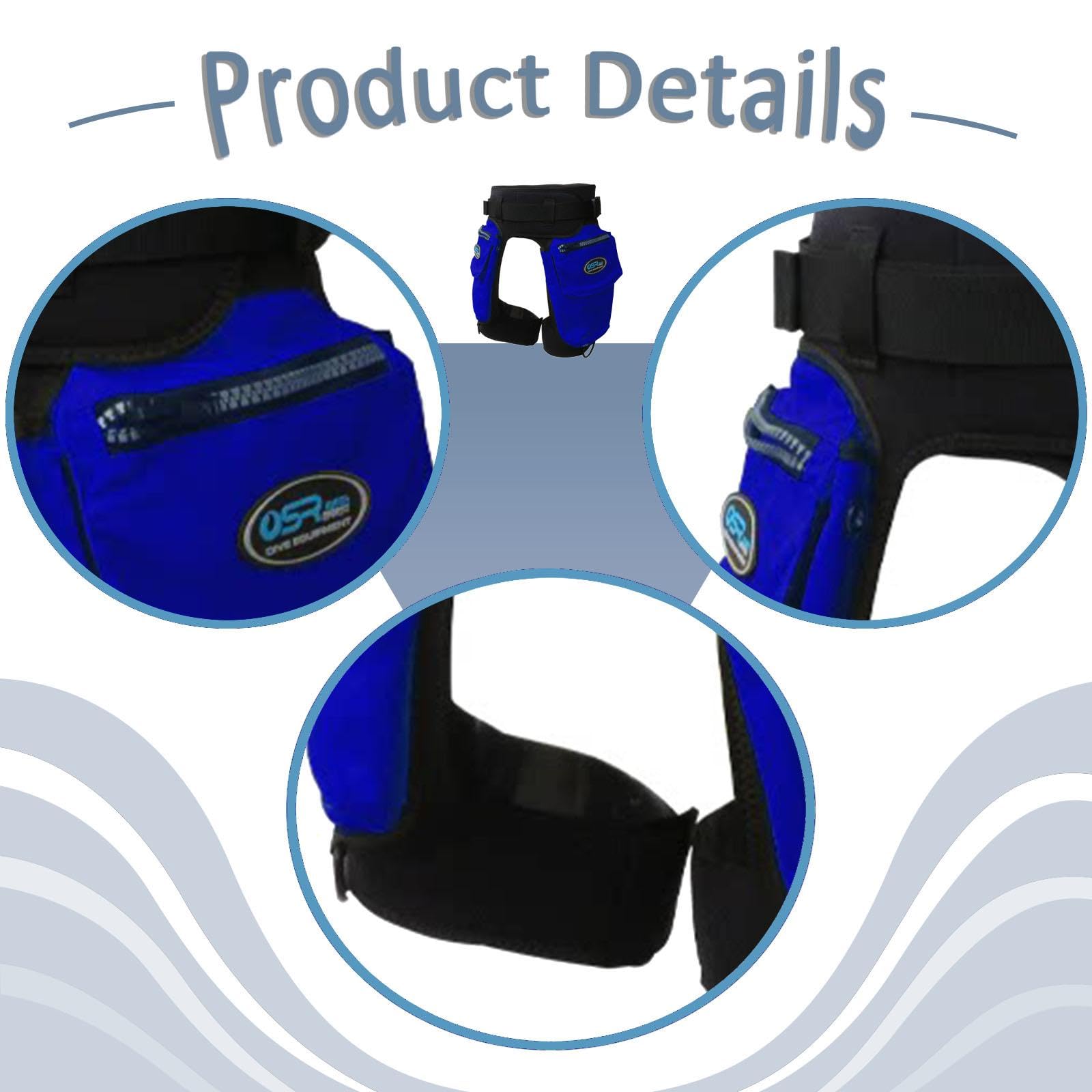 Pantaloncini da Immersione Uomo Tasche Multiuso Nylon 3mm Neoprene Regolazione Vita Cerniere Resistenti Adatti per Immersione