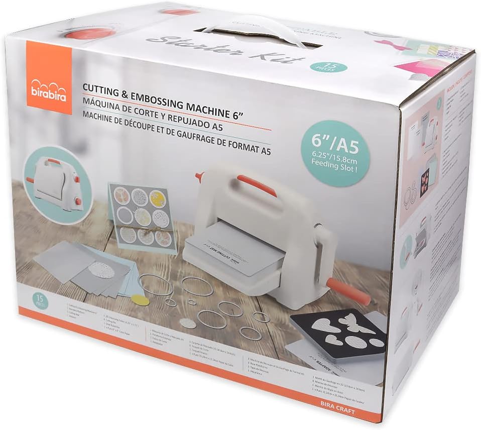 Buy Bira 6 inch Adjustable Die Cutting & Embossing Machine STARTER KIT