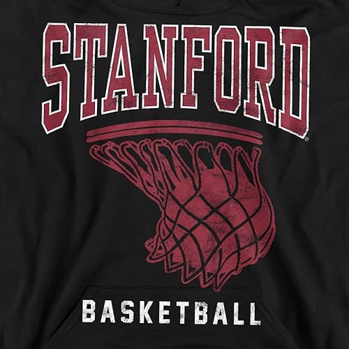Miniatura 2 de LOGOVISION Stanford University - Sudadera con capucha oficial de baloncesto para niños y niñas