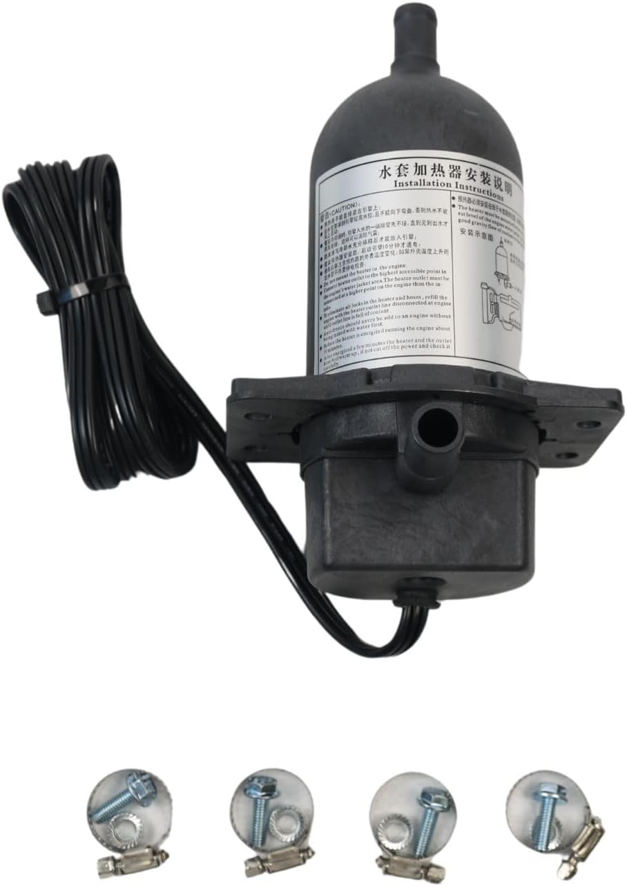KRRK-parts Block Heater TPS151GT10-000 1500W 120V Temperature Option 100-120F 350CID 5.7L compatible with Caterpillar Olympian FG Wilson 590-835