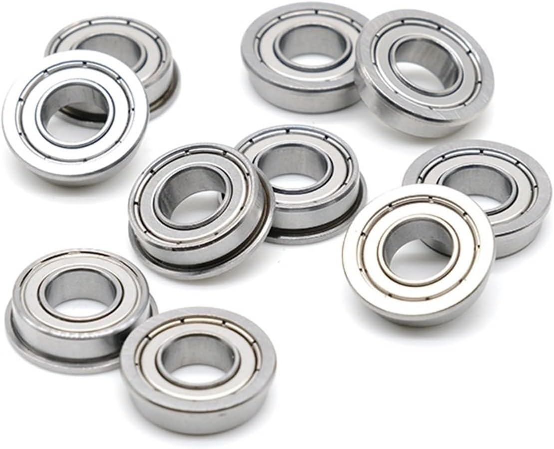 F6000ZZ Flange Bearing 10x26x8 mm ABEC-7 (10Pcs) F6000 Z ZZ Flanged Ball Bearings