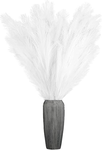 Miniatura 1 de Hierba de las pampas sintética, Blanco