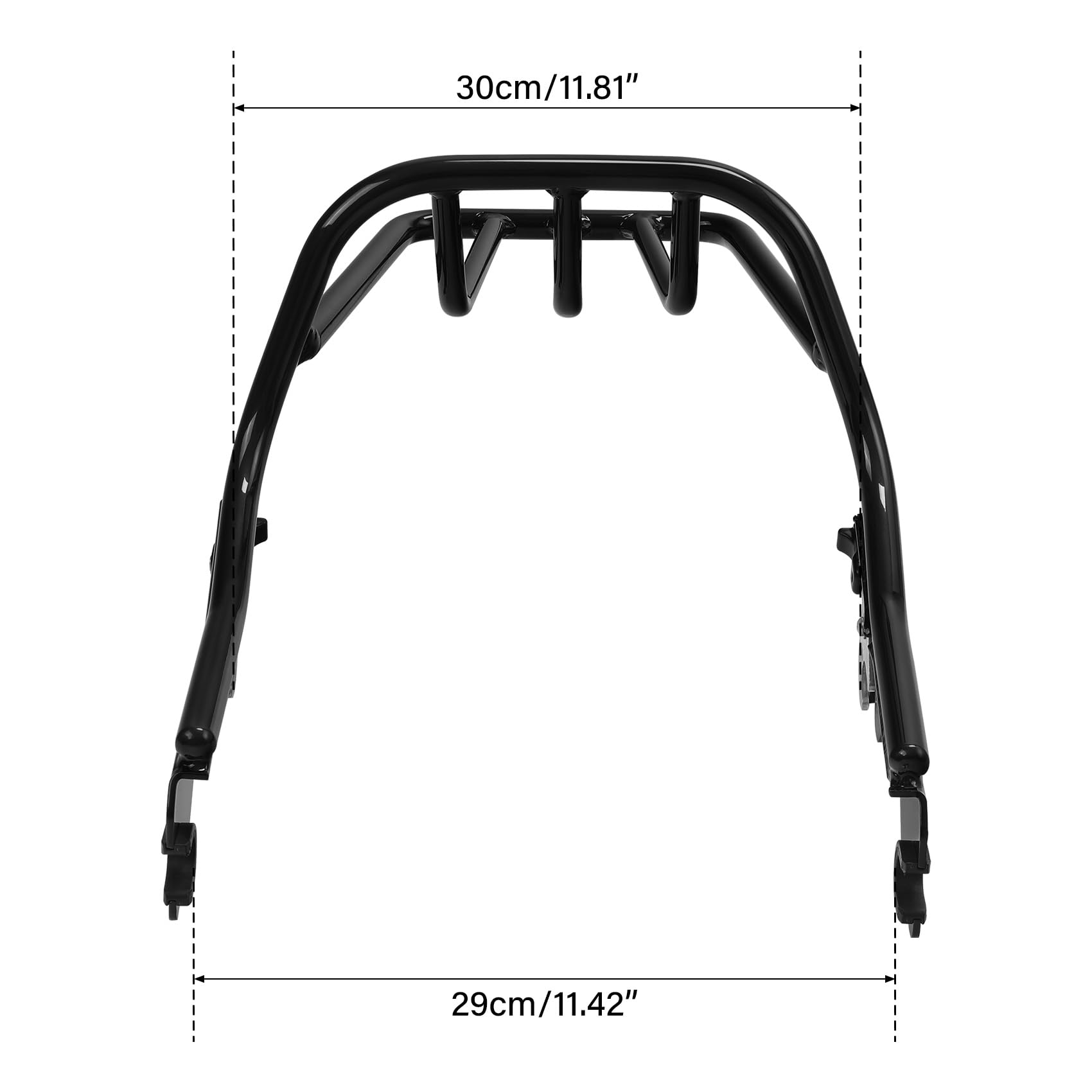 Low Rider Side Rack Snapklik.com : Black Two-Up Luggage Rack Fit For Harley Low Rider FXLR ...