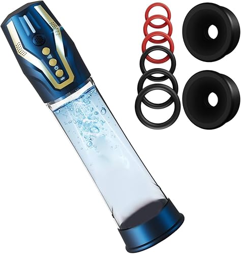 Penisen Bomba de herramientas de gran tamaño eléctrica para tratamiento de ED, control de voz con 4 modos de entrenamiento y 4 modos de succión