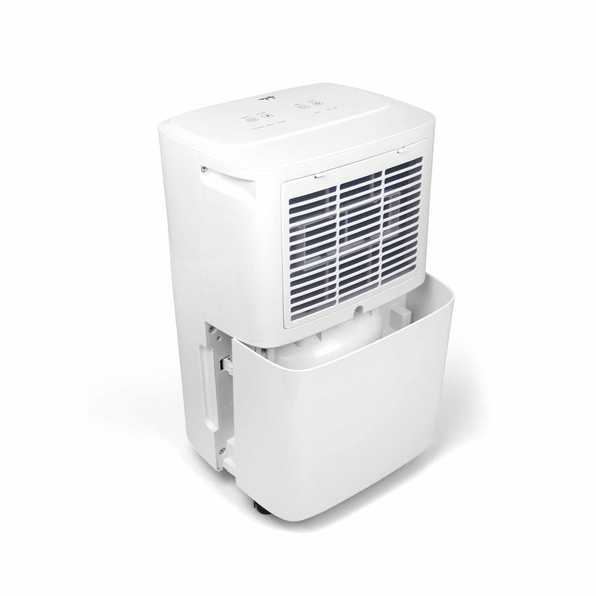 JATA JEHU2413 - Deshumidificador 12L/día para 15 m², Depósito 2L, 42 dB, Temporizador 24h, Control Humedad 40-80%, Drenaje Continuo, Deshumidificador Silencioso, 210W