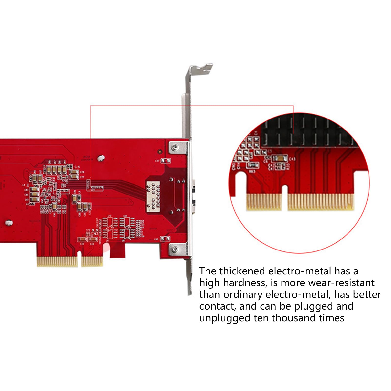 Porto PCIe Gigabit Scheda di Rete 10Gbps Alta Larghezza di Banda ABS Materiali per Computer Desktop Velocità Multipla Adattatori Ethernet Pciexpress