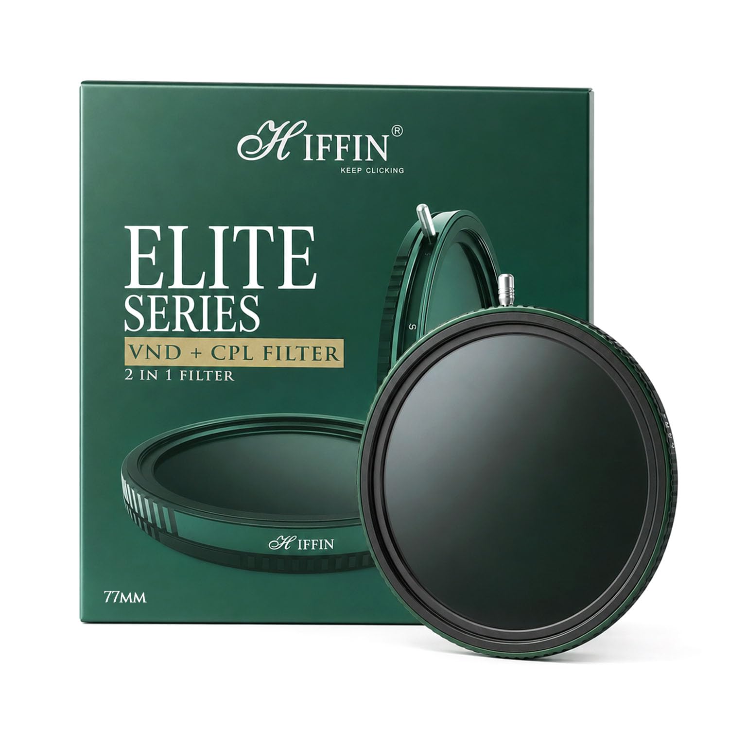 HIFFIN Elite 77mm Variable ND & CPL Filter (3-7 Stops) | 2-in-1 ND + Circular Polarizer Lens Filter | Multi-Coated Optical Glass | Slim Aluminum Frame | Protective Box & Lens Cap | DSLR & Cameras-image-44