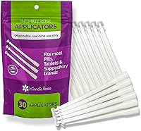 Vista 8 de Intimate Rose Aplicador de supositorios vaginales de 15 unidades, se adapta a la mayoría de supositorios de ácido bórico y supositorios vaginales