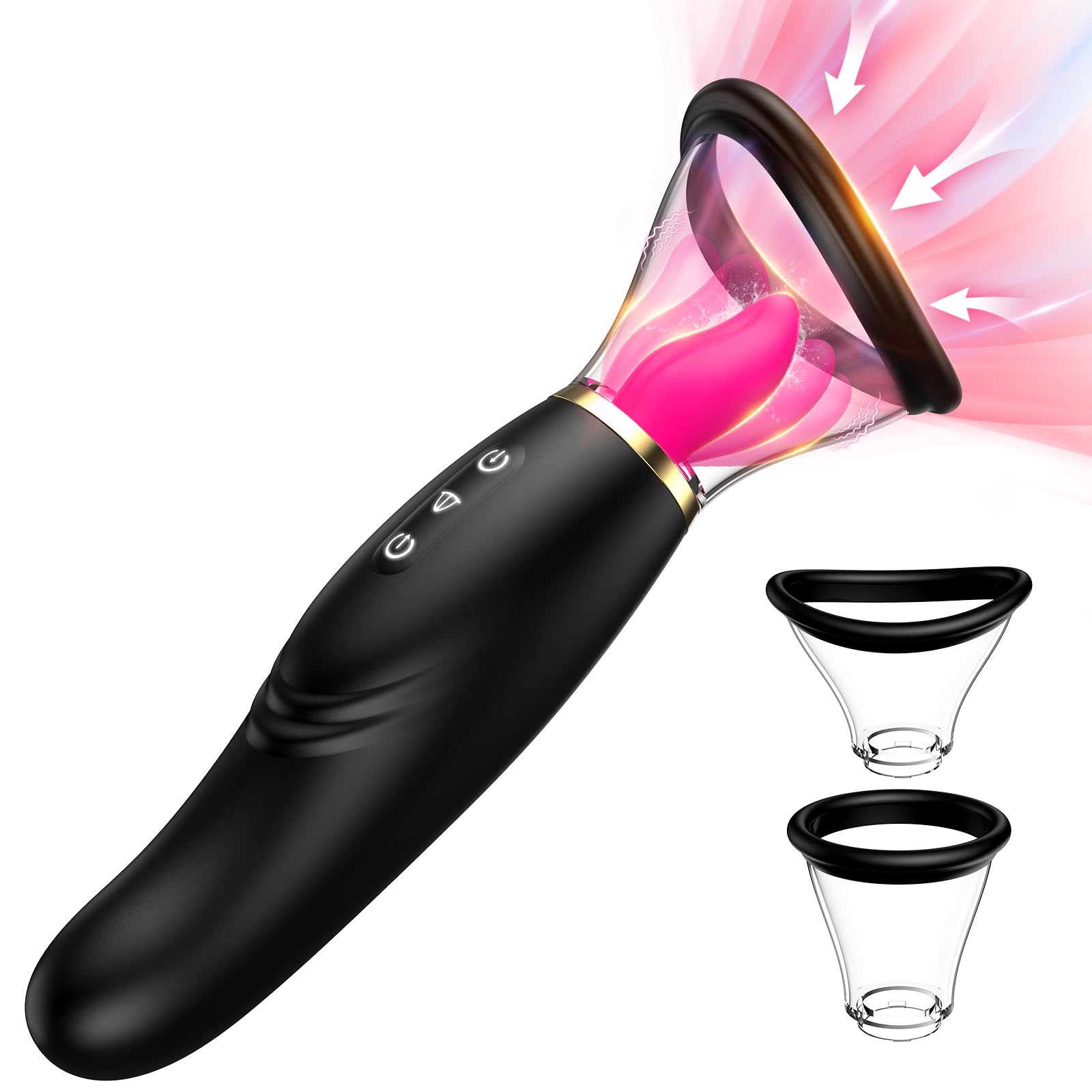 Sucking Vibrator Sex Toys for Women - Tongue Vibrators Women Sex Toy for Clitoral Nipple with 7 Licking &amp; Scuking Clitoral &amp; 10 Vibration Mode, Removable Cup G Spot Adult Sex for Woman Couples
