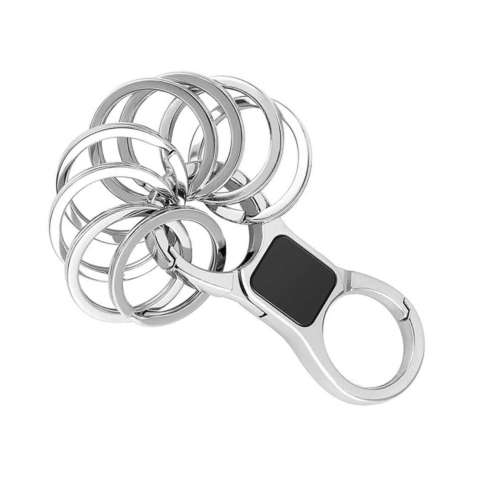 Premium Organizers Featuring 8 Rings Kirsite for Travel Efficiency and Durability Practical Kirsite Keychains