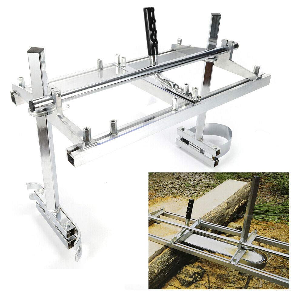 Chainsaw Mill - Molinillo para motosierra de cadena, molinillo portátil, sierra de madera, sierra de motosierra, soporte para motosierra de 14 a 24 pulgadas