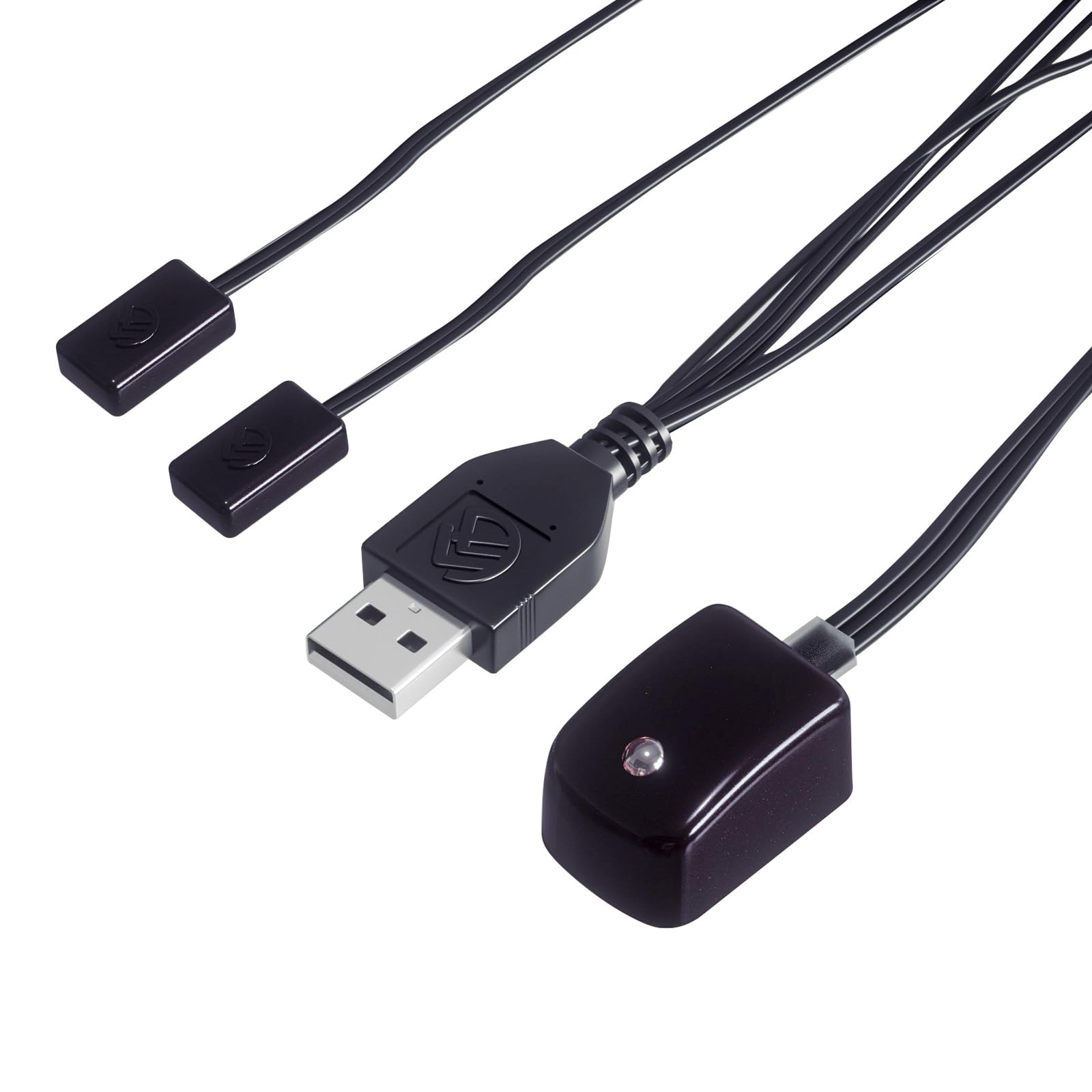 6.5FT Infrared Remote Extender Cable with USB Port IR Blaster for Cable Box/STB/Amplifier, IR Extended Repeater - SUA (Control 2 Devices)