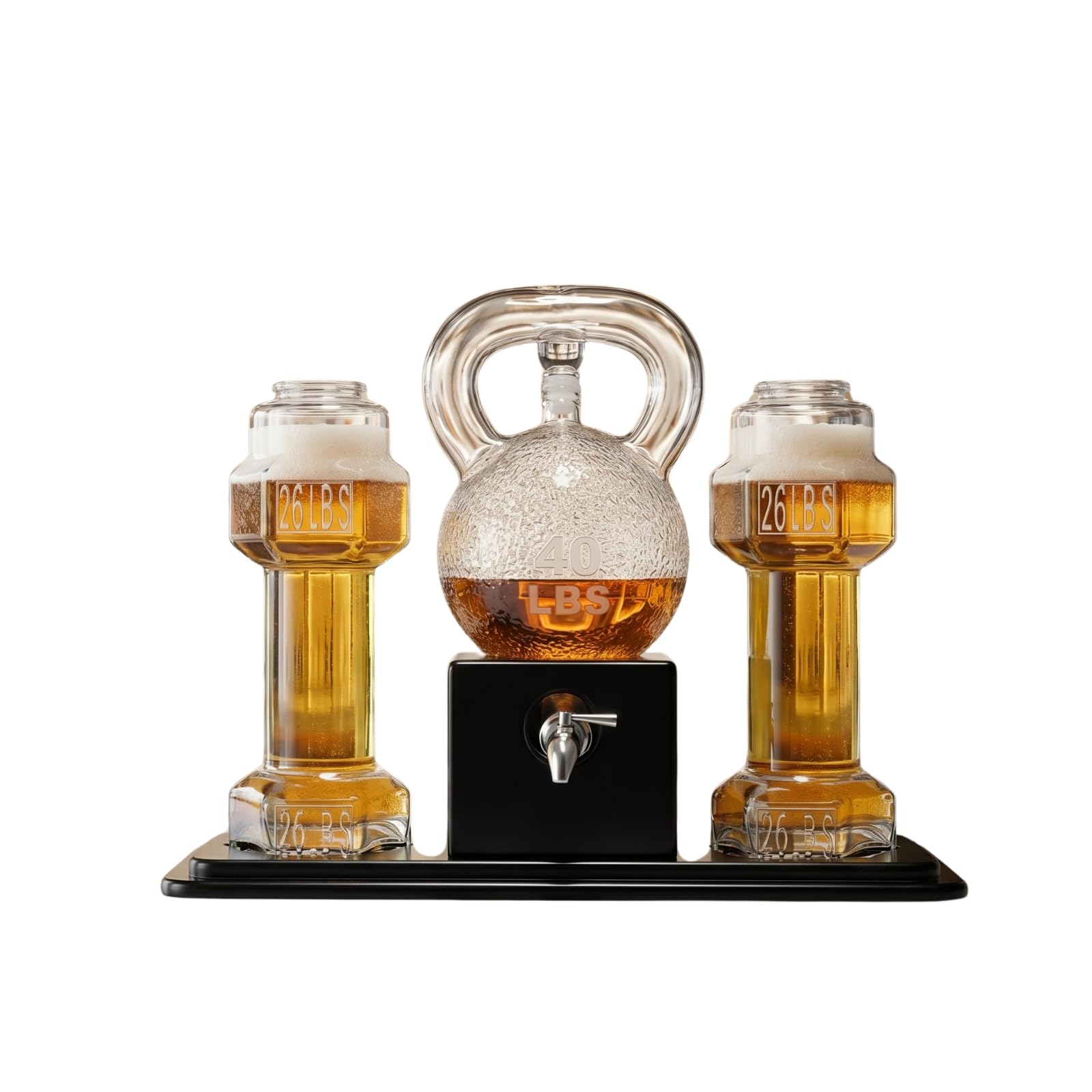 Distributeur whisky Kettlebell pour remplacer les carafes banales par un style musculation unique